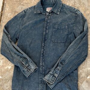 Mossimo Supply Co. Men's Washed Blue Shirt Jacket
